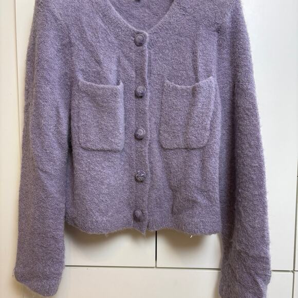 And other stories wool blend purple jacket - Picture 1 of 6